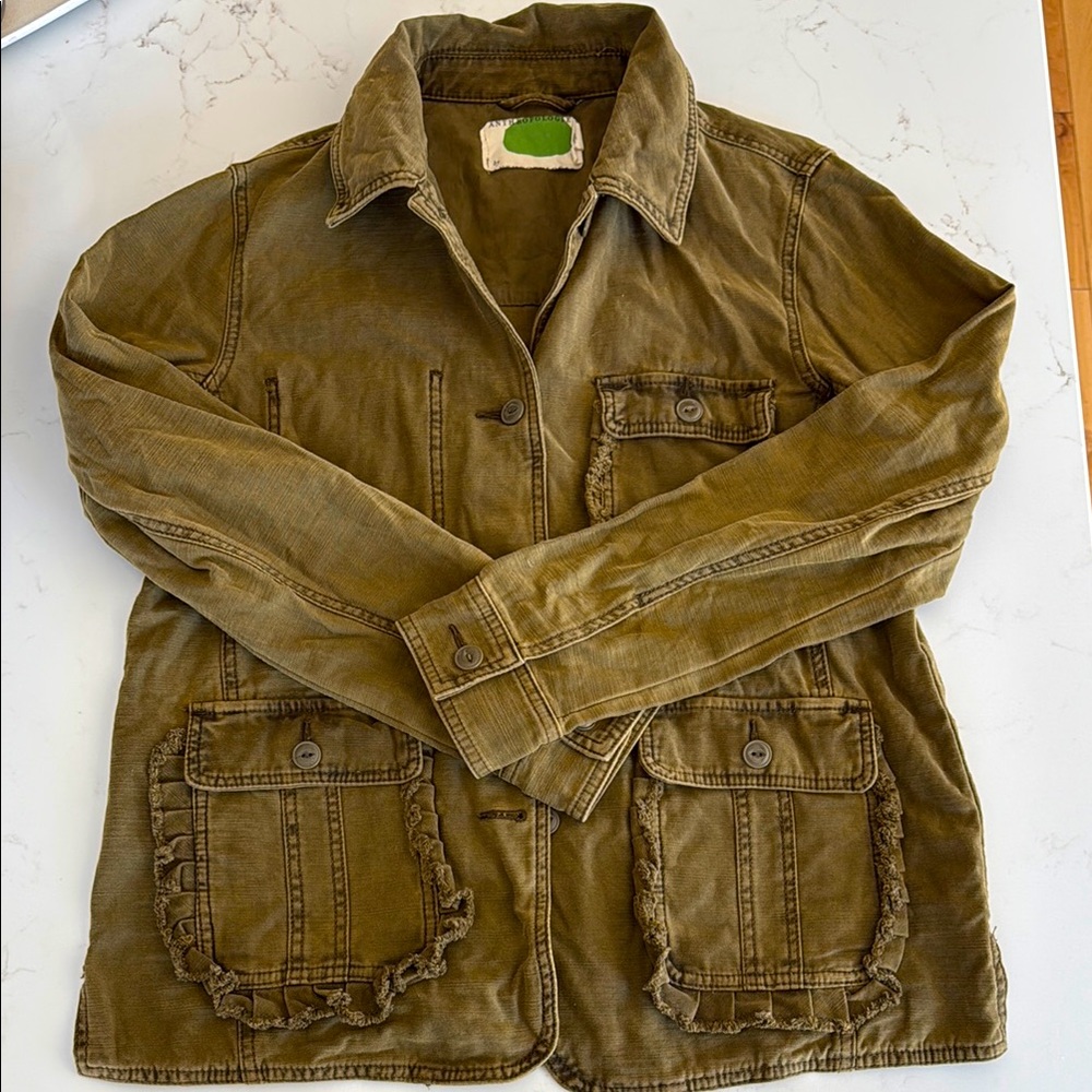 Anthropologie Olive Green Jacket size Small